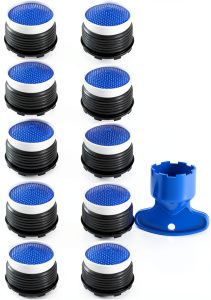 QLXHBOT Faucet Aerator Water Saving Splash Proof ABS Blue-0