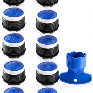 QLXHBOT Faucet Aerator Water Saving Splash Proof ABS Blue-0