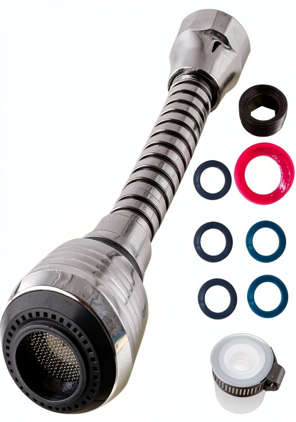 FAVORXTM Flexible Faucet Sprayer Chrome ABS Water Saving-1