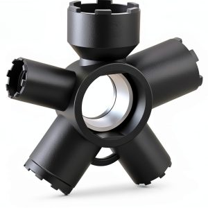 Faucet Aerator Key Enhon 10 in 1 ABS Gray Tool-0