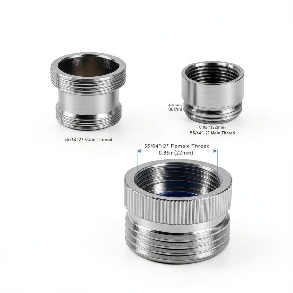 ROOGSIH Faucet Adapter Aerator Chrome Brass Solid Brass Kit-1