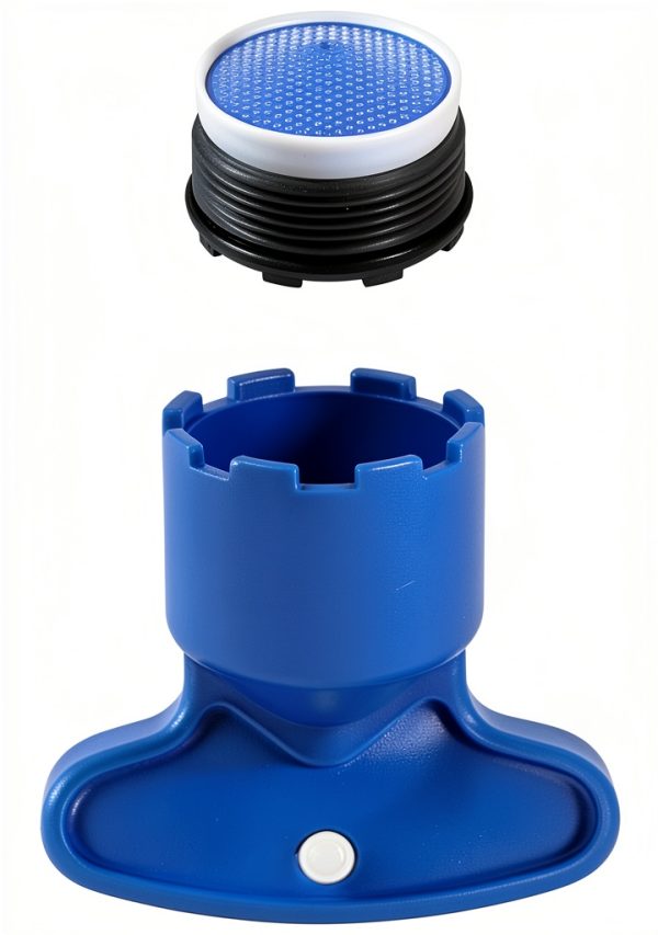 QLXHBOT Faucet Aerator Water Saving Splash Proof ABS Blue-3