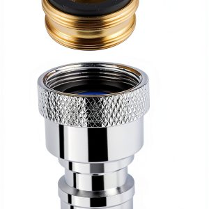 iFealClear Faucet Adapter Brass Chrome Dishwasher Quick-0