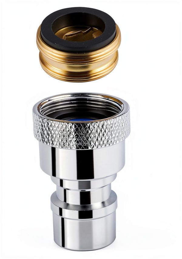 iFealClear Faucet Adapter Brass Chrome Dishwasher Quick-0