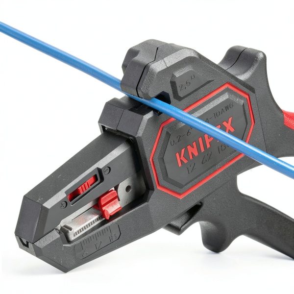 KNIPEX Wire Stripper 12 62 180 Black Ergonomic Hand Powered Tool-6