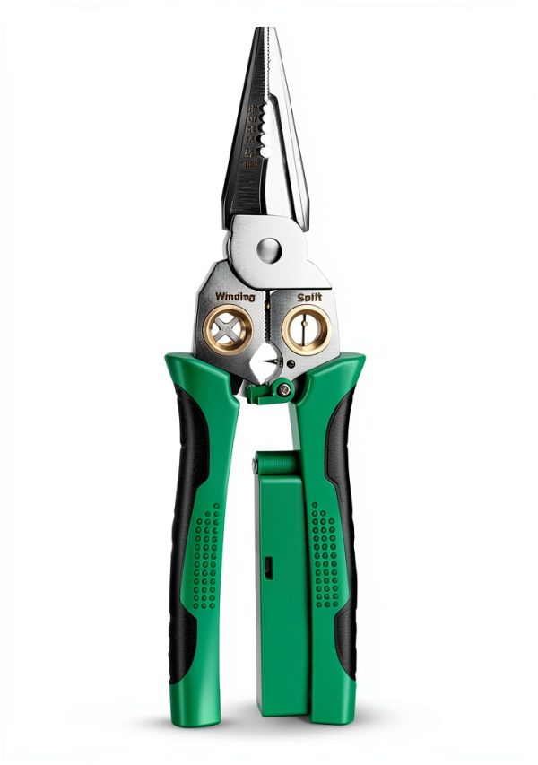 8 in 1 Wire Stripper Lklcot Green Carbon Steel Pliers with Tester-2