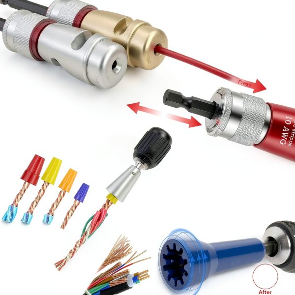 Drill Wire Stripper Mriykio 8‑Piece Aluminum Set Length Ergonomic Grip-3