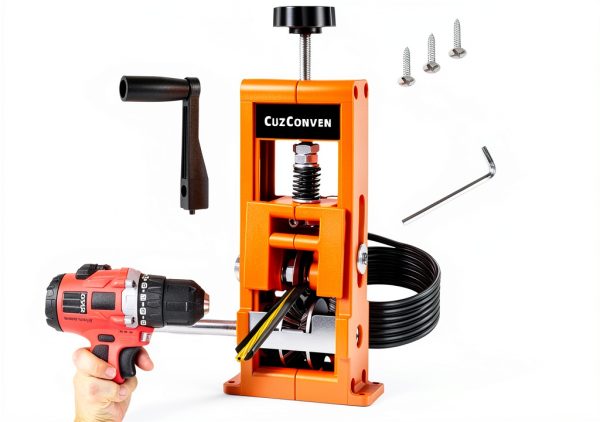 CuzConven Drill Powered Wire Stripper Orange Nylon Model CC-SM-01-0