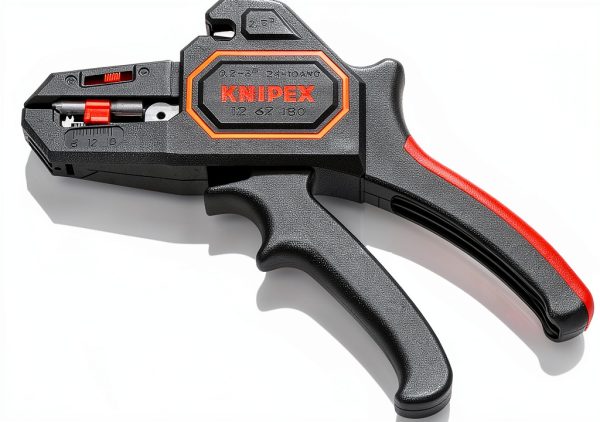 KNIPEX Wire Stripper 12 62 180 Black Ergonomic Hand Powered Tool-1