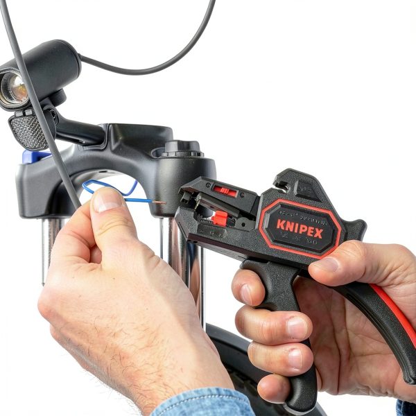 KNIPEX Wire Stripper 12 62 180 Black Ergonomic Hand Powered Tool-8