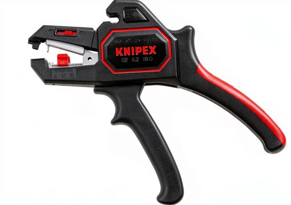 KNIPEX Wire Stripper 12 62 180 Black Ergonomic Hand Powered Tool-0