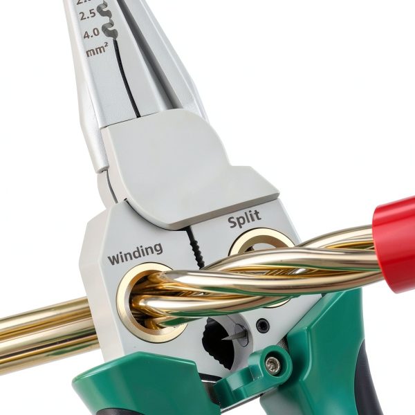 8 in 1 Wire Stripper Lklcot Green Carbon Steel Pliers with Tester-4