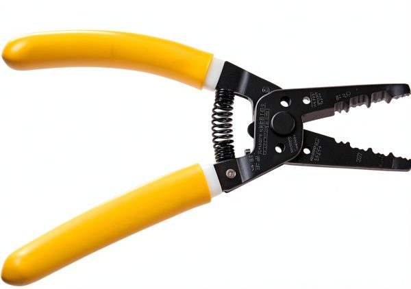 Klein Tools K1412 Yellow/White Wire Stripper for NM‑B Cable, Ergonomic-3