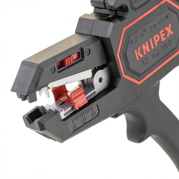 KNIPEX Wire Stripper 12 62 180 Black Ergonomic Hand Powered Tool-3