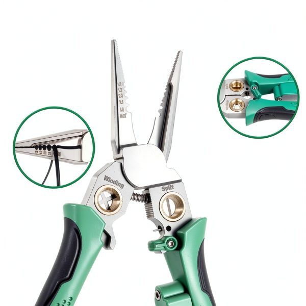 BCJCLTS 8-in-1 Electrician Wire Stripper Pliers Stainless Steel Model-6