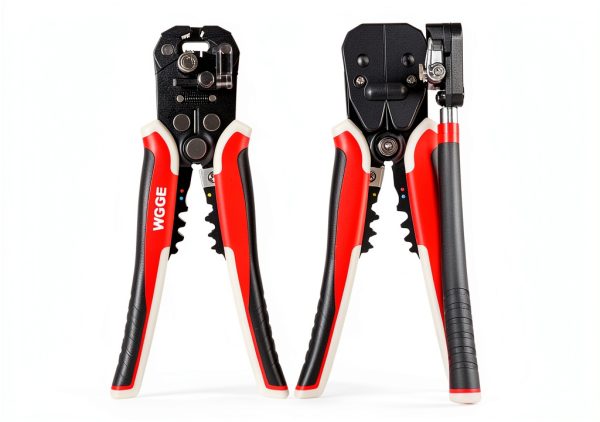WGGE Wire Stripper Tool Multi‑Function AWG 10‑24 Red/Black Model-2