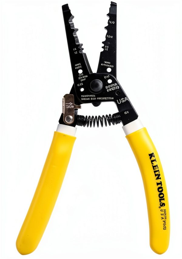 Klein Tools K1412 Yellow/White Wire Stripper for NM‑B Cable, Ergonomic-2